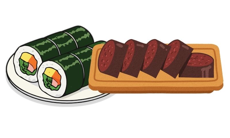 김밥 + 순대 세트