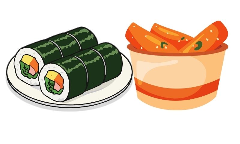 김밥 + 떡볶이 세트